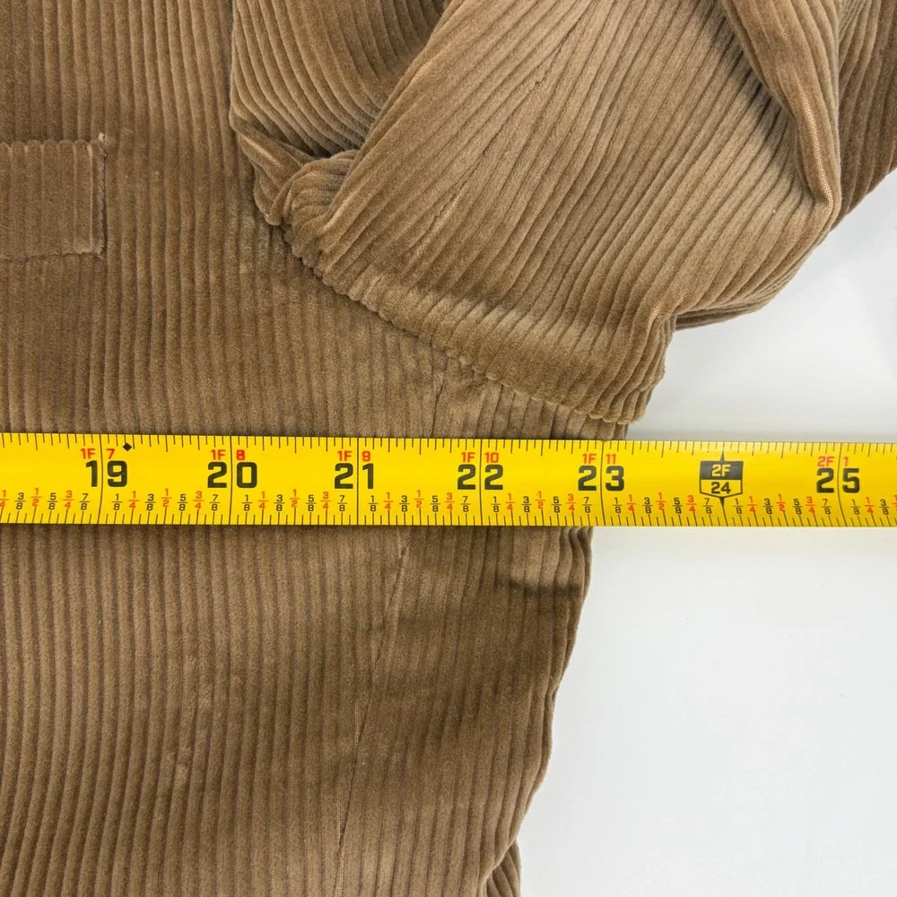 Stafford Blazer Corduroy Tan Two Button Sport Coat Dark Academia 44S Jacket